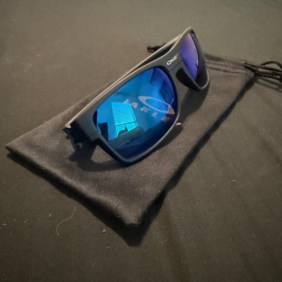 Oakley Two Face Mens Sunglasses Blue Reflective Lenses - Picture 6 of 9